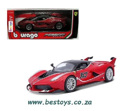 Burago 26301 Ferrari FXX K Racing No 10 1/24 scale