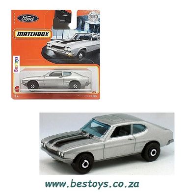Matchbox Diecast Model Car 2021 18/100 Ford Capri 1970 1/64 scale