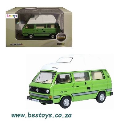 Oxford Diecast Model Car T25001 VW Volkswagen Kombi T 3 T3 T25 Camper Van 1/76 OO railway scale