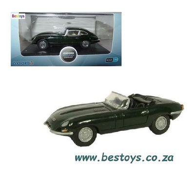 Oxford Diecast Model Car ETYP001 Jaguar E Type 1/76 OO railway scale