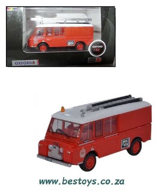 Oxford Diecast Model Car LRC005 Land Rover FT 6 FT6 Carmichael &quot;New Zealand Fire&quot; 1/76 OO railway scale