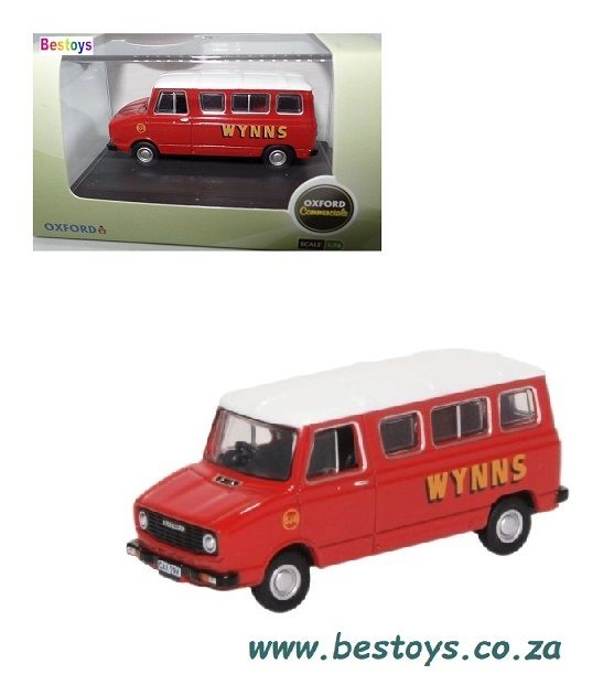 Oxford Diecast Model Car SHP006 Sherpa Van Minibus &quot;Wynns&quot; 1/76 OO railway scale
