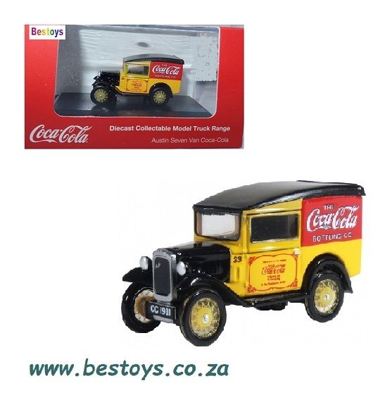 Oxford Diecast Model Car ASV006CC Austin 7 Van &quot;Coca Cola&quot; 1/76 OO railway scale