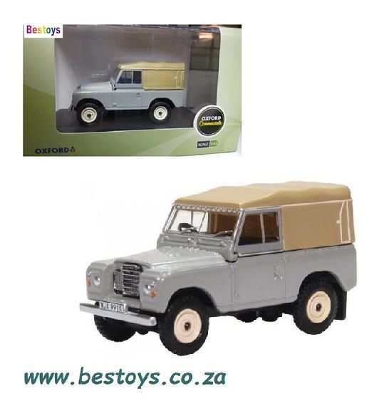 Oxford Diecast Model Car LR3S003 Land Rover Series 3 Canvas Top 1/76 OO railway scale