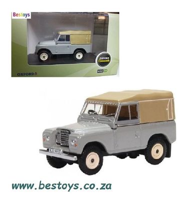 Oxford Diecast Model Car LR3S003 Land Rover Series 3 Canvas Top 1/76 OO railway scale