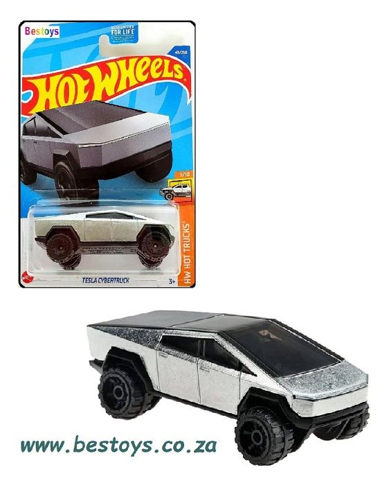 Hotwheels Hot Wheels Diecast Model Car 2022 49/250 Tesla Cybertruck Pickup Hot Trucks 1/64 scale
