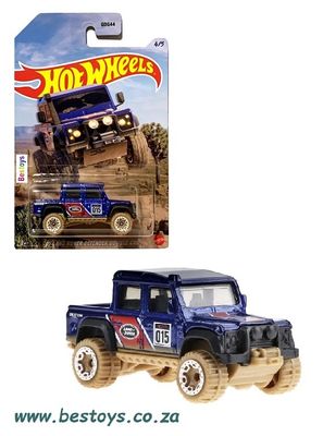 Hotwheels Hot Wheels Diecast Model Car Offroad Land Rover Defender Double Cab 2015 1/64 scale