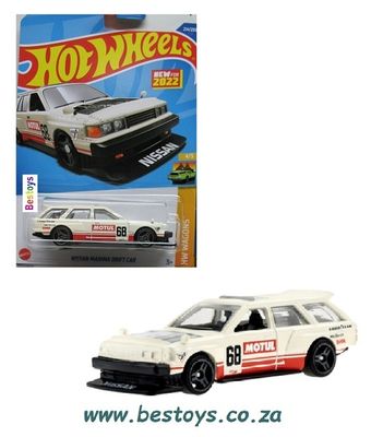 Hotwheels Hot Wheels Diecast Model Car First Edition 2022 214/250 Nissan Maxima Drift Car No 68 Wagons 1/64 scale