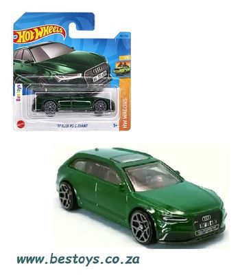 Hotwheels Hot Wheels Diecast Model Car 2023 187/250 Audi RS Avant Stationwagon 2017 Wagons 1/64 scale