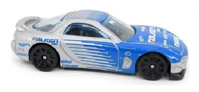 Hotwheels Hot Wheels Diecast Model Car 2022 177/250 Mazda RX 7 RX7 1995 "Falken" Drift 1/64 scale