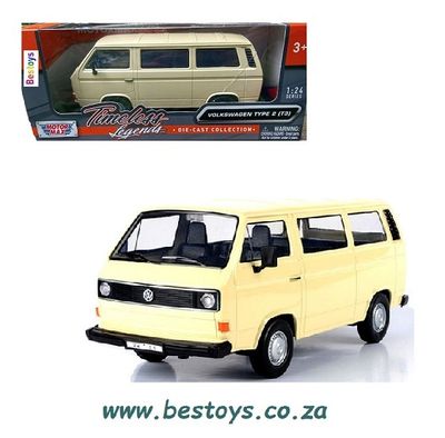 Motormax Motor Max Diecast Model Car 79376 VW Volkswagen Kombi T 3 T3 Bus 1/24 scale