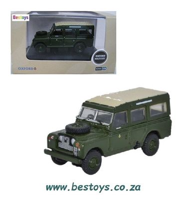 Oxford Diecast Model LAN2007 Land Rover Series II 2 Stationwagon Military 1/76 OO railway scale
