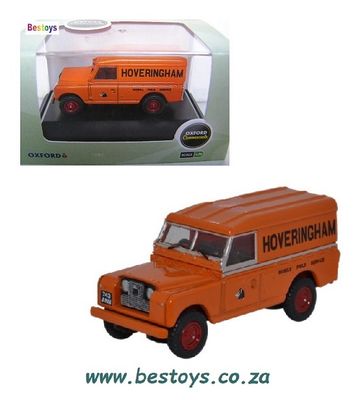 Oxford Diecast Model Car LAN2005 Land Rover Series II 2 Hard Top &quot;Hoveringham&quot; 1/76 OO railway scale