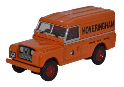 Oxford Diecast Model Car LAN2005 Land Rover Series II 2 Hard Top "Hoveringham" 1/76 OO railway scale