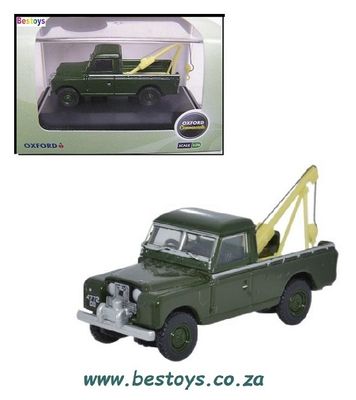 Oxford Diecast Model Car LAN2009 Land Rover Series II 2 Tow Truck Recovery 1/76 OO railway scale