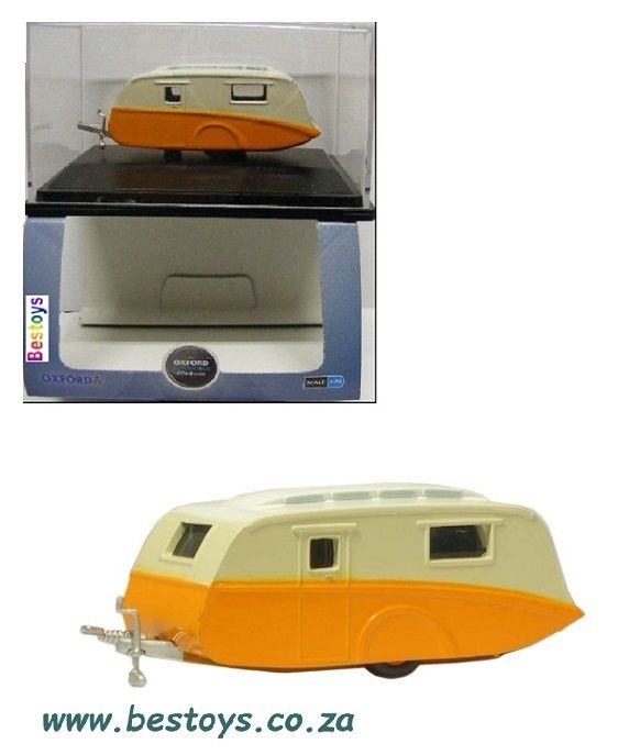 Oxford Diecast Model CV001 Caravan 1/76 OO railway scale