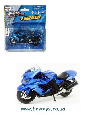 Maisto Diecast Model Motorcycle Bike Kawasaki Ninja ZX 14 R ZX14R 1/18 scale