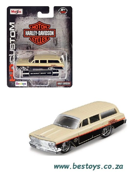 Maisto Harley Davidson Series Chevy Chevrolet Biscayne Stationwagon 1962 1/64 scale