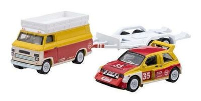 Hotwheels Hot Wheels Diecast Model Car Culture Team Transport MG Metro 6R4 + Rally Hauler + Trailer