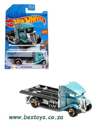 Hotwheels Hot Wheels Diecast Model Car 2021 83/250 Fast Bed Hauler Recovery Truck Metro