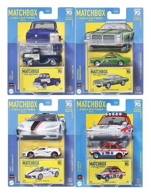 Matchbox 2023 Collectors Set Datsun Ford COE Dodge Monaco Chevy Corvette 70th Anniversary 1/64 scale