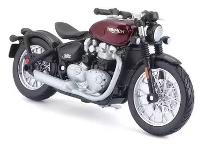 Burago Diecast Model Motorcycle Bike Triumph Bonneville Bobber 1/18 scale