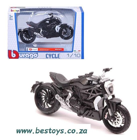 Burago Diecast Model Motorcycle Bike Ducati X Diavel S 2016 1/18 scale