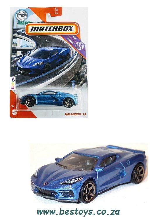 Matchbox Diecast Model Car 2021 47/100 Chevy Chevrolet Corvette C 8 C8 2020 1/64 scale