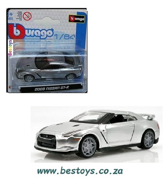 Burago Diecast Model Car Nissan GTR GT-R 2009 1/64 scale