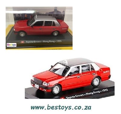 World Taxi Diecast Model Car Collection Toyota Crown Hong Kong 1995 1/43 scale