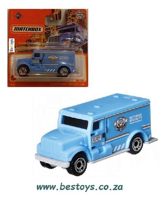 Matchbox Diecast Model Car 2022 80/100 International Armoured Car Truck