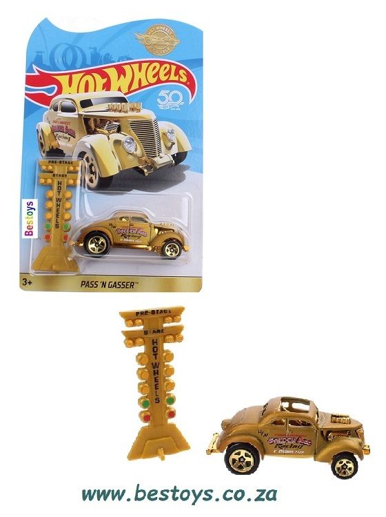 Hotwheels Hot Wheels Diecast Model Car 2018 50th Anniv Pass N Gasser + Racing Starting Lights 1/64 scale