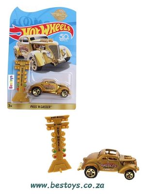 Hotwheels Hot Wheels Diecast Model Car 2018 50th Anniv Pass N Gasser + Racing Starting Lights 1/64 scale