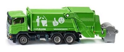 Siku Diecast Model 1890 Scania Faun Refuse Rubbish Truck 1/87 HO railway scale