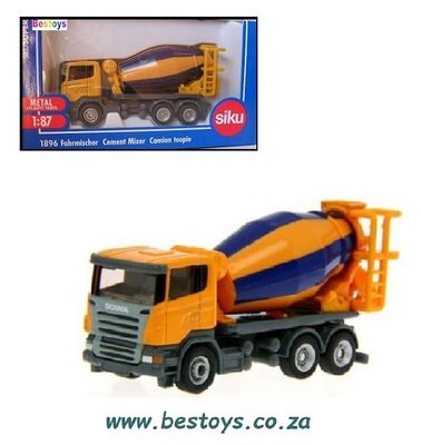 Siku 1896 Scania Cement Mixer Truck Construction 1/87 scale