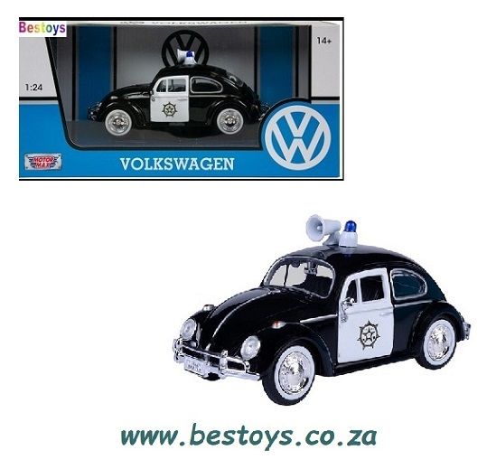 Motormax Motor Max 79550 VW Volkswagen Beetle 1300 1966 Police 1/24 scale
