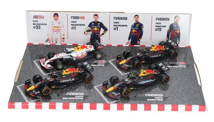 burago FORMULA RACING【RedBull】F1 Burago Set 38092 Formula 1 F1 Red Bull RB16 RB18 RB19 Verstappen Perez