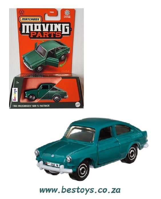 Matchbox Diecast Model Car Moving Parts 2024 VW Volkswagen 1600 TL Fastback 1965 1/64 scale