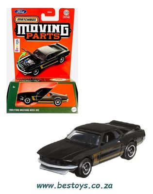Matchbox Diecast Model Car Moving Parts 2024 Ford Mustang Boss 302 1969 1/64 scale