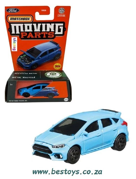 Matchbox Diecast Model Car Moving Parts 2024 Ford Focus RS 2018 1/64 scale