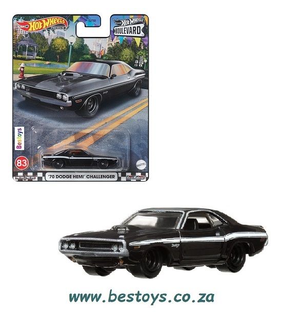 Hotwheels Hot Wheels Diecast Model Car Boulevard Dodge Hemi Challenger 1970 1/64 scale
