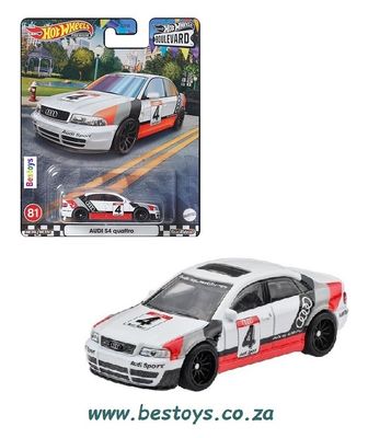 Hotwheels Hot Wheels Diecast Model Car Boulevard Audi S 4 S4 Quattro No 4 1/64 scale