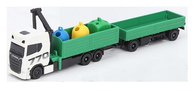 Maisto Mini Work Machines Scania 770 S 770S Truck &amp; Trailer Recycling 1/87