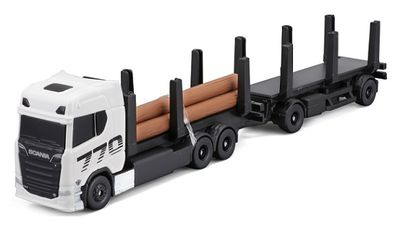 Maisto Mini Work Machines Scania 770 S 770S Logging Truck &amp; Trailer 1/87