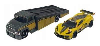 Hot Wheels Hotwheels Car Culture Team Transport Chevy Chevrolet Corvette C8 R + Carry On Transporter Truck
