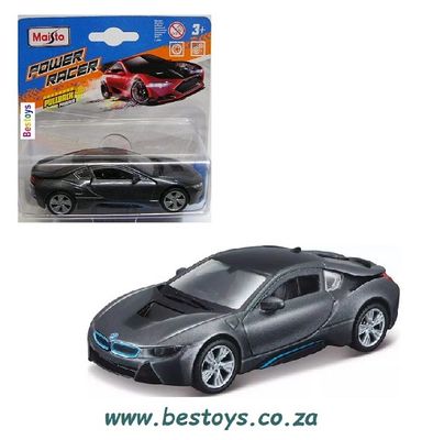 Maisto Diecast Model Car Power Racer BMW I 8 I8 1/41 scale