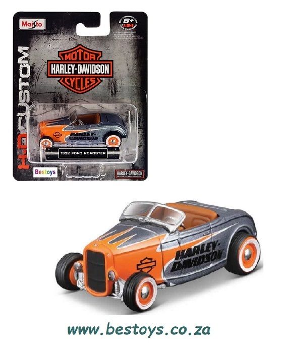 Maisto Diecast Model Car Harley Davidson Series Ford Roadster 1932 1/64 scale