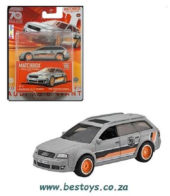 Matchbox 2023 Collectors Audi RS 6 RS6 Avant Stationwagon 2002 No 70 70th Anniversary 1/64 scale