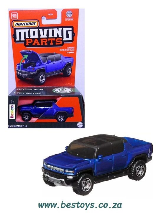 Matchbox Diecast Model Car Moving Parts 2024 GMC Hummer EV 1/64 scale