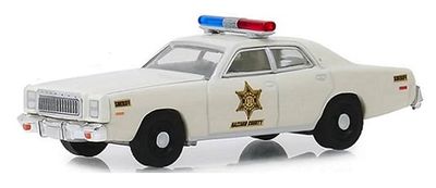 Greenlight Diecast Model Car Exclusive Plymouth Fury 1977 Police "Hazzard County" 1/64 scale